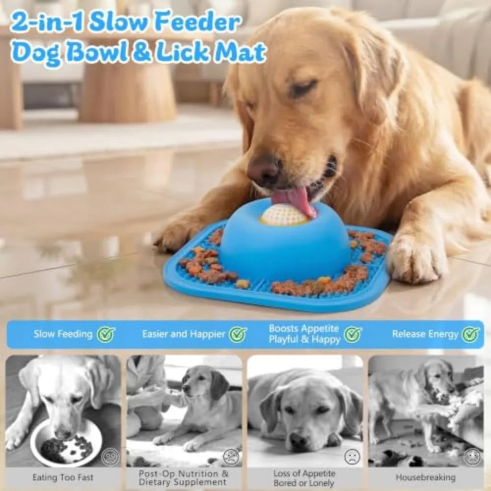 slow feeder dog bowl - product view 2