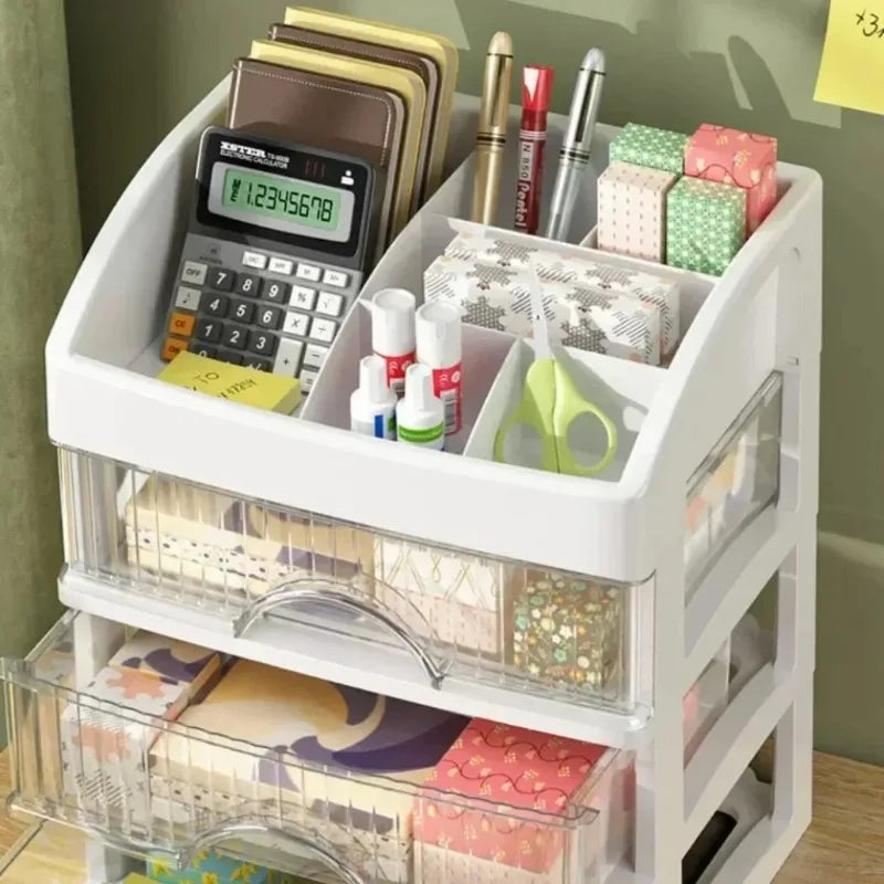 5-Tier Drawer Organizer, Transparent Cosmetic Storage Box, Waterproof PP Vanity Shelf for Makeup, Skincare and Stationery - product view 6