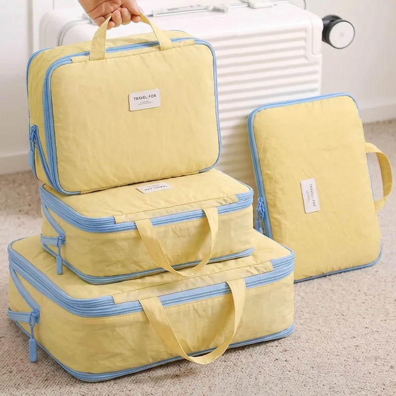 Compression Packing Organizer Bag, Reusable Folding Rectangular Polyester Travel Pouch for Luggage, Suitcases and Multi-Purpose Storage - product view 5