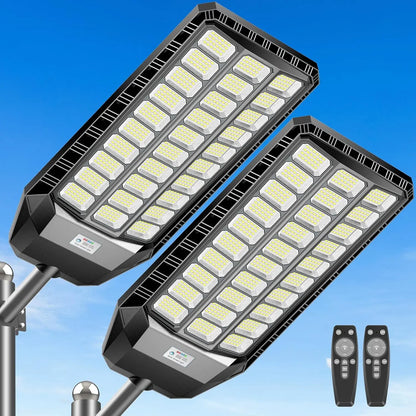 Solar Security Light with Motion Sensor, Automatic Dusk-to-Dawn LED, Dimmable Outdoor Yard and Driveway Light - product view 2