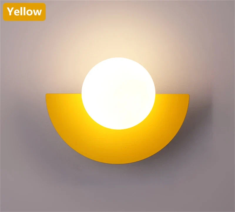 Modern Wall Sconce, Plastic Ball Shade with Up-and-Down LED Light, G9 Base, AC Power, 20x16 or 28x20 cm - product view 4
