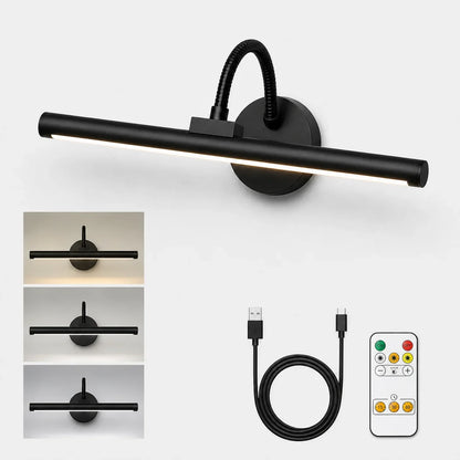 Rechargeable LED Picture Light, Dimmable Aluminum Wall Lamp, Self-Contained Design for Daily Lighting - product view 2