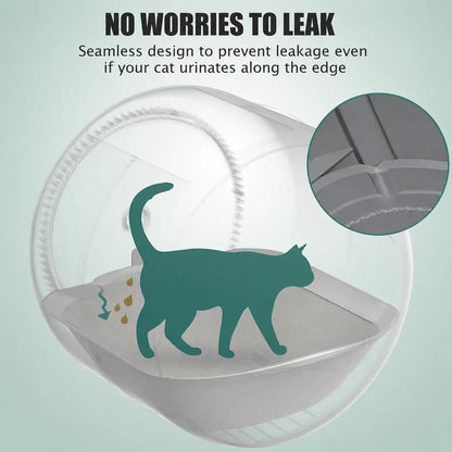 Cat Litter Mat, Washable Sand-Trapping Floor Protector with Non-Slip, Water-Resistant Surface, 2-Piece Option - product view 3