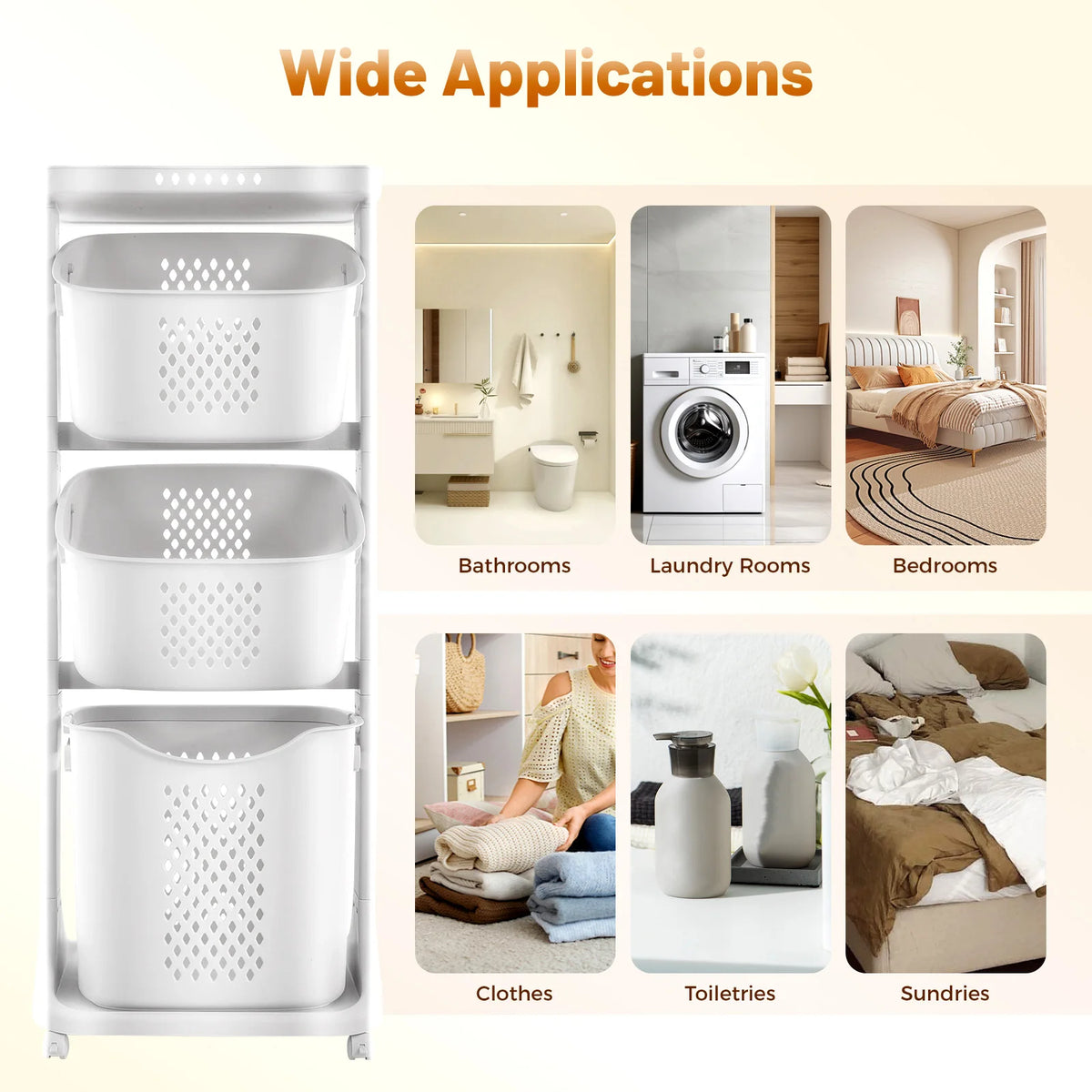 collapsible clothes hamper - product view 5