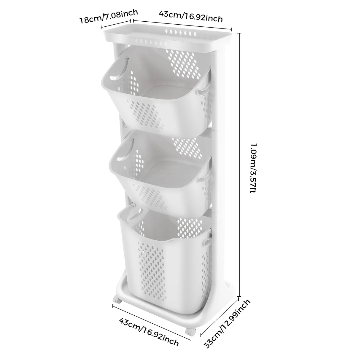 collapsible clothes hamper - product view 6