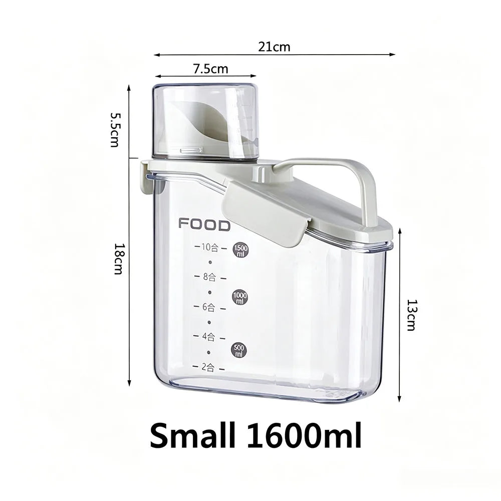 pet food storage container - product view 2