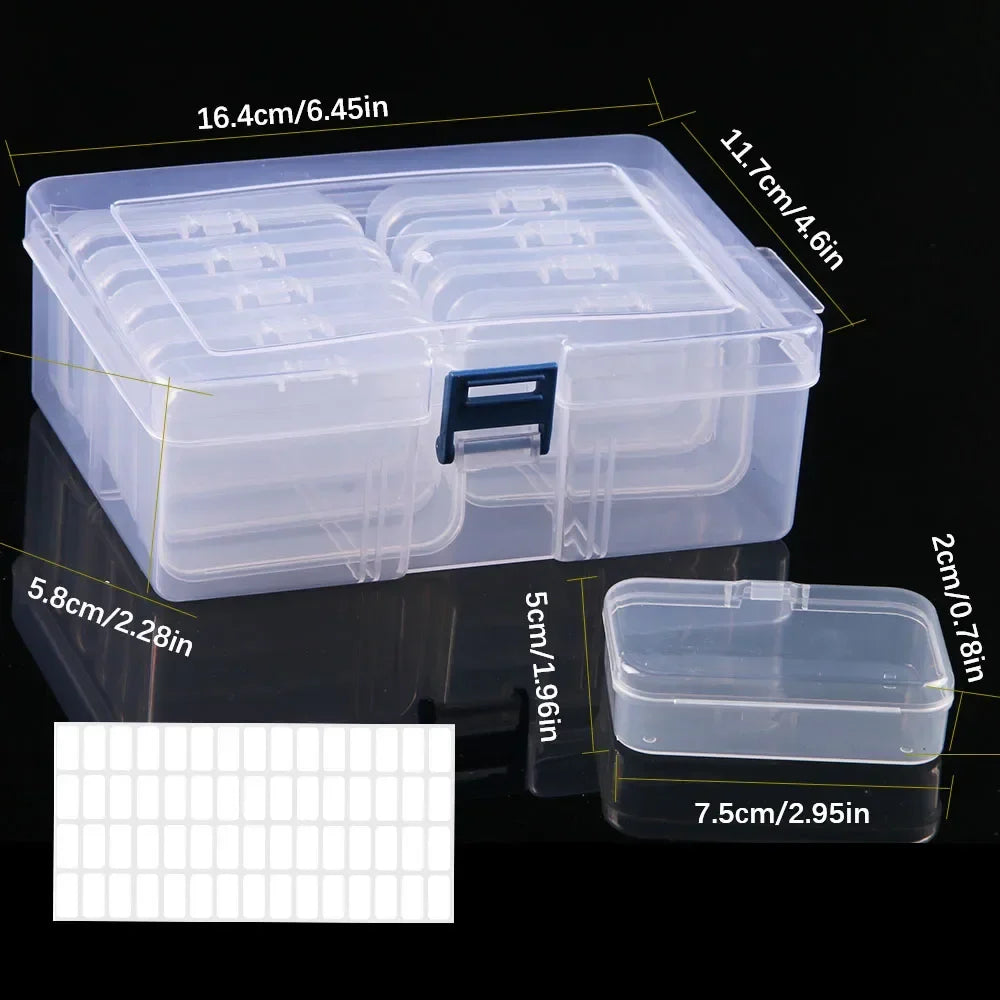 Diamond Painting Storage Box, Plastic Craft Organizer with 4, 10, 12, 14, 15 or 30 Grids for Beads - product view 5