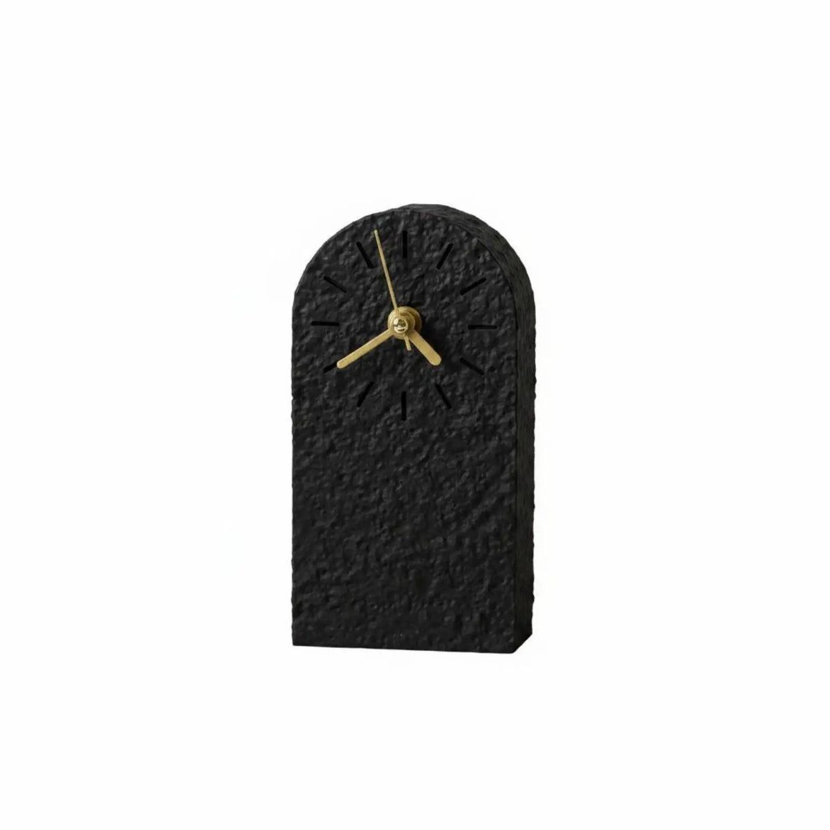 Ceramic Mantel Clock, Arched Minimalist Desktop Timepiece, Quartz Analog Display with Snooze Function, White or Black - product view 2