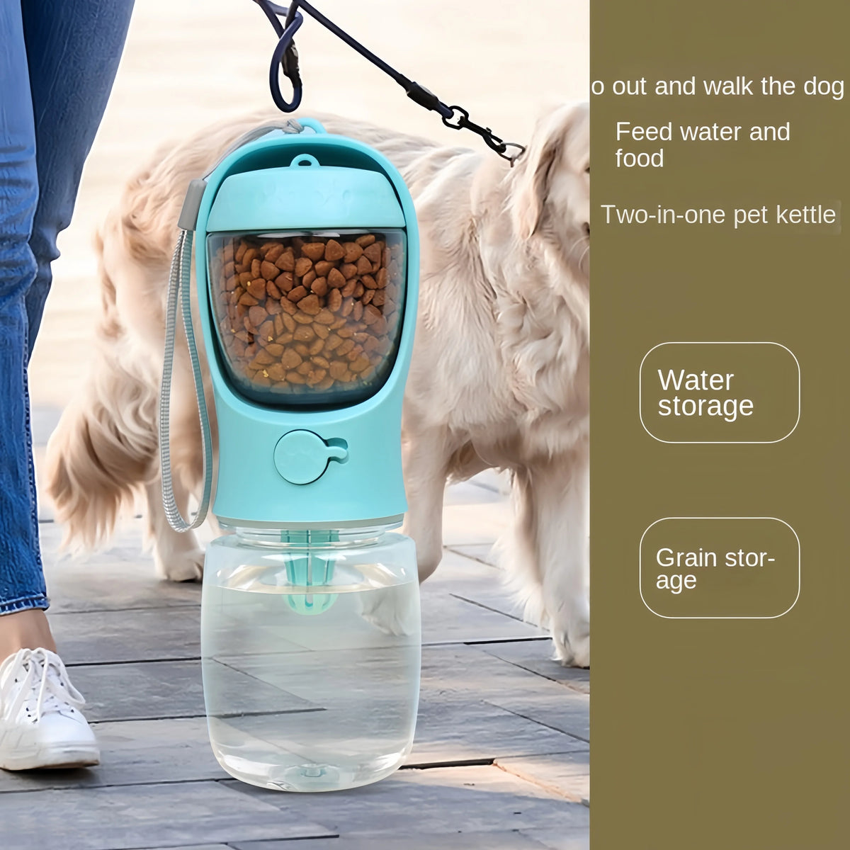 pet food storage container - product view 4
