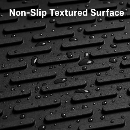 Silicone Dish Drying Mat, Non-Slip Heat-Resistant Drainage Pad, XL Black Countertop and Sink Protector - product view 3