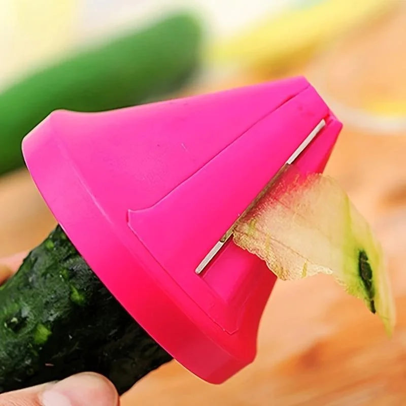 Manual Vegetable Spiralizer Cutter, ABS Body, Stainless Steel Blade, Compact 6.5 x 7 cm Potato and Carrot Grater - product view 2