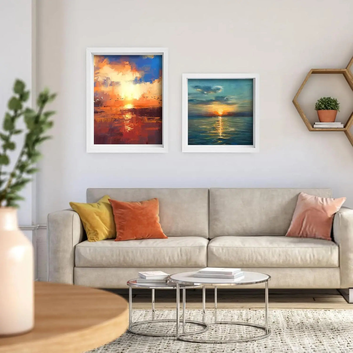8×10 Shadow Box Frame Set, 4-Pack Deep 3D Display with Acrylic Front, Wall Mount and Tabletop Stand - product view 3