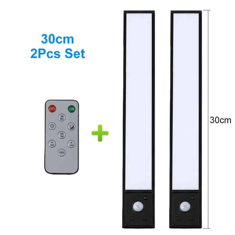 Rechargeable LED Under Cabinet Lights, 2-Piece Set, 20cm or 30cm Options, Self-Contained Installation for Kitchens - product view 2