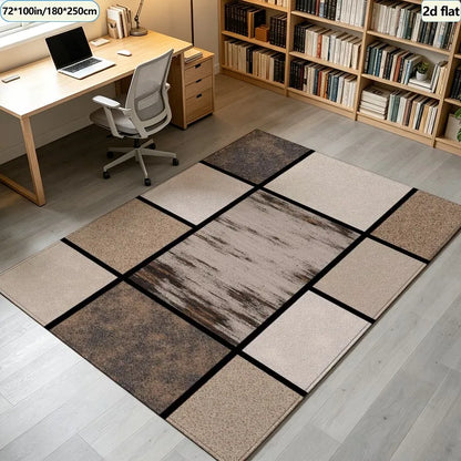 Classic Striped Area Rug, 100% Polyester Machine-Made Carpet with Rubber Backing for Kitchen, Hallway and Home Décor - product view 5