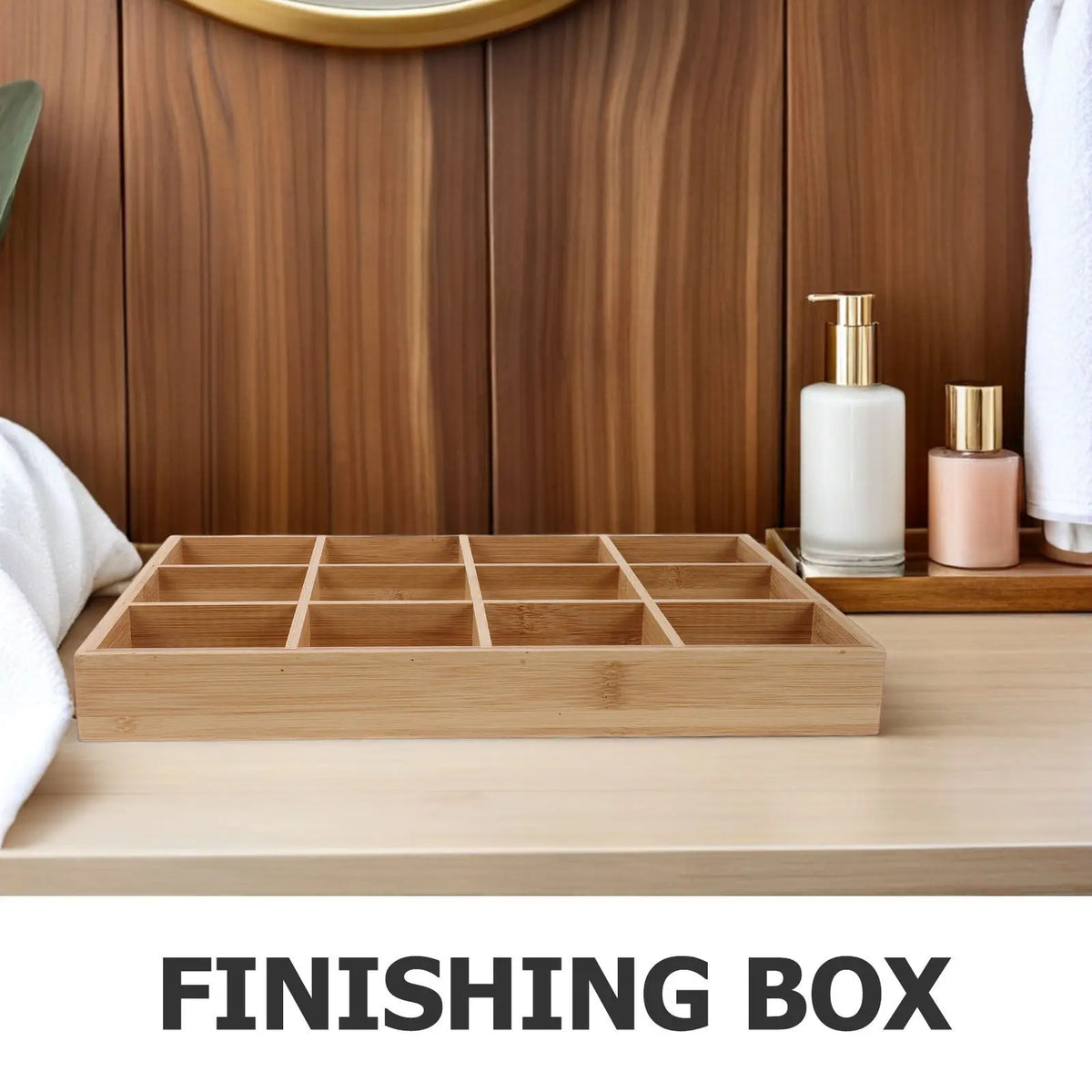 bamboo drawer organizer - product view 3