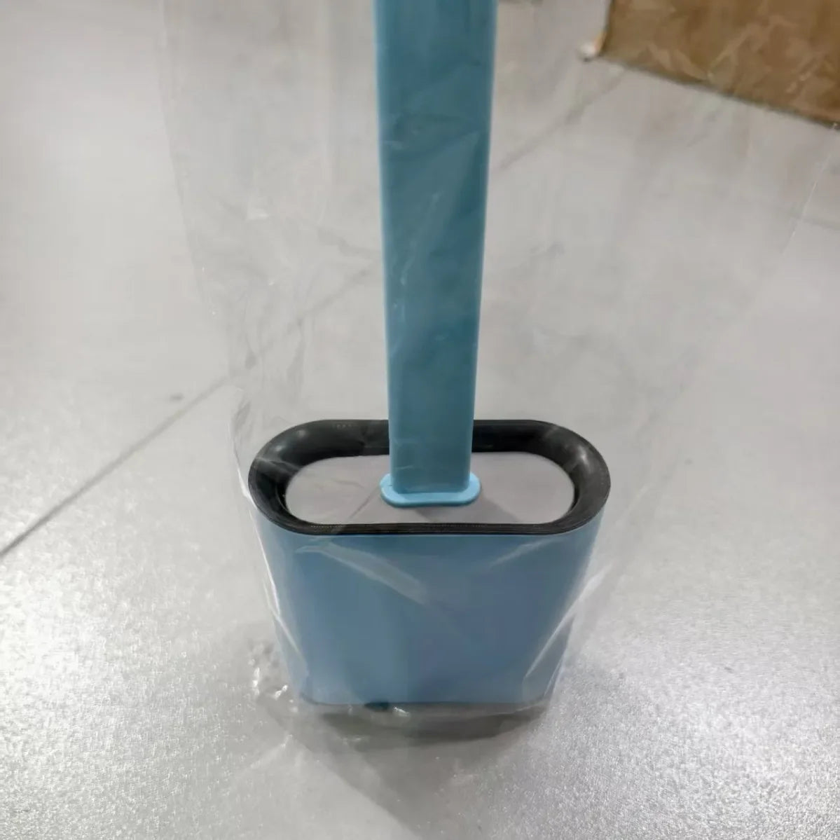 Silicone Toilet Brush, Flexible 360° Deep-Cleaning Head, Long Handle, No-Drill Wall Mount Holder for Bathroom - product view 5
