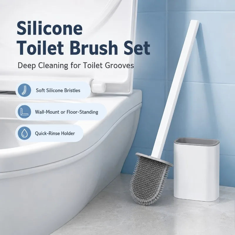 silicone toilet brush - product view 6