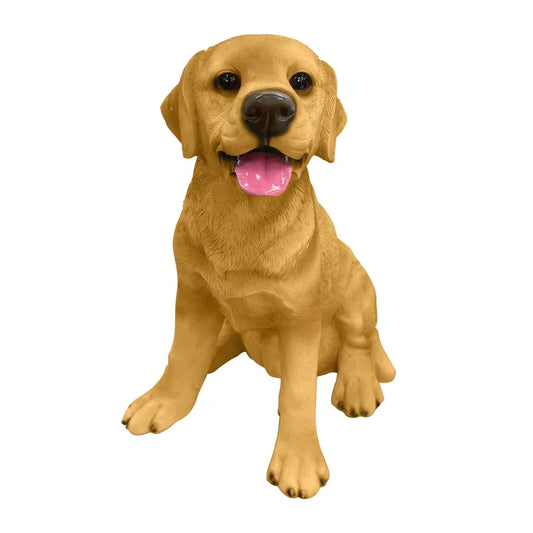 Labrador Garden Statue, Hand-Painted Weatherproof Resin Dog Décor for Lawn, Patio, Porch and Indoor Display - product view 1