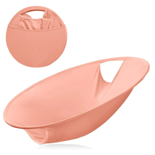 Foldable Oxford Clothes Hamper, Reusable Pop-Up Laundry Basket for Multiple Uses, Available in Peach, Off White or Gray - product view 1