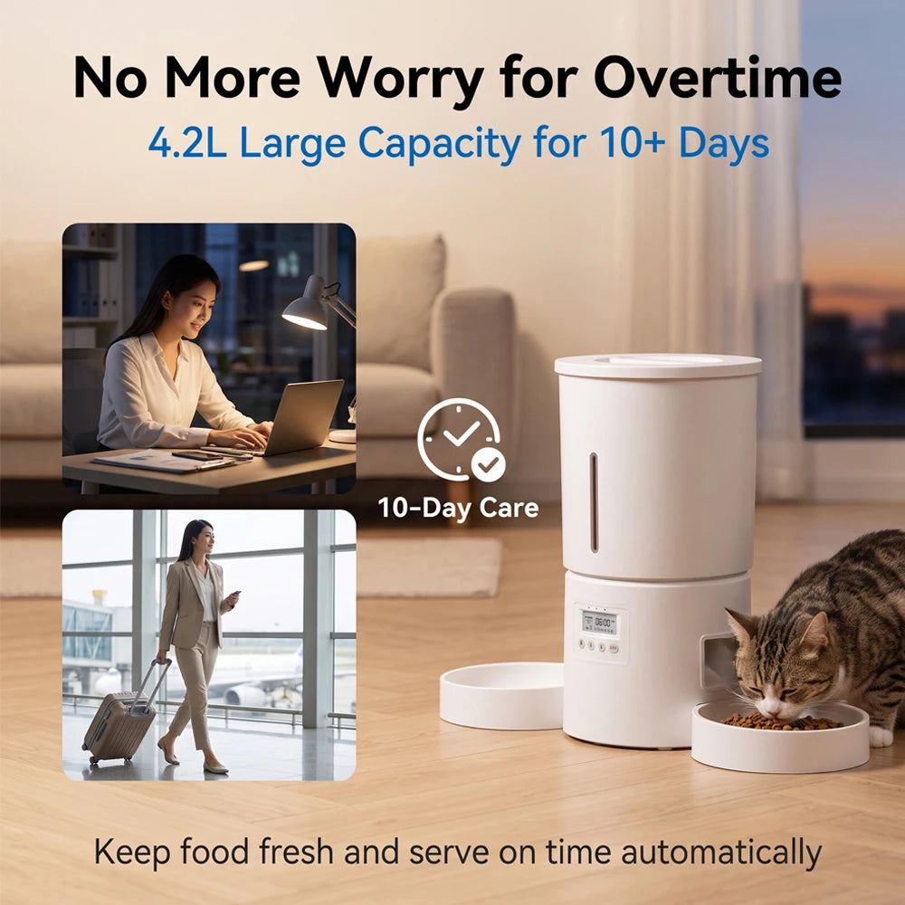 automatic pet feeder - product view 4