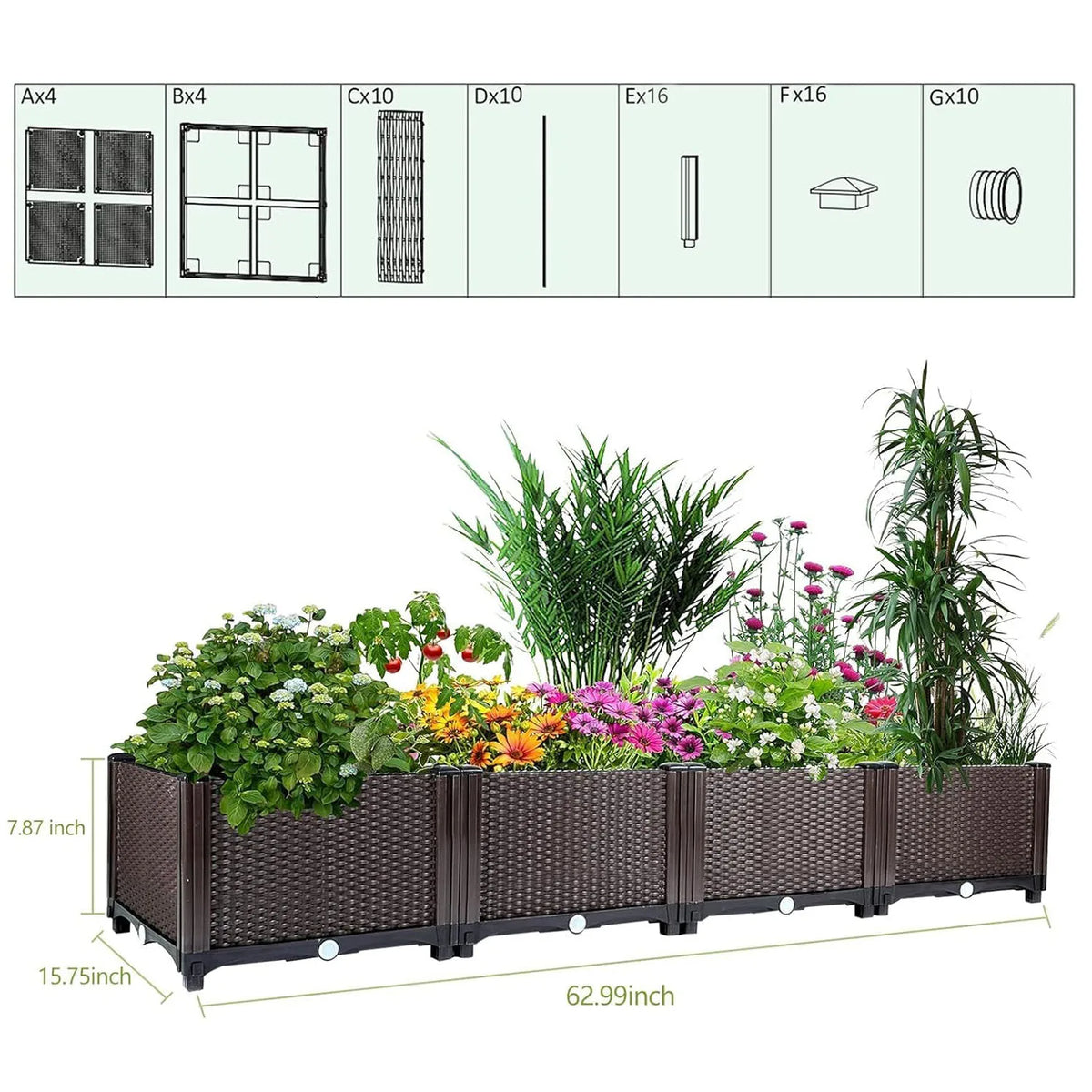 self watering planter insert - product view 3