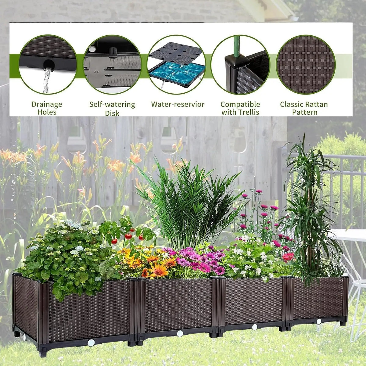 self watering planter insert - product view 5
