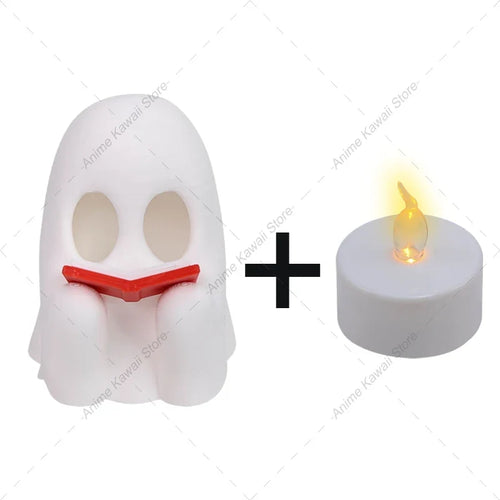 Halloween Ghost Night Light, Flameless LED Candle, 3V Button Battery, Cartoon Plastic Holiday Decoration - product view 1