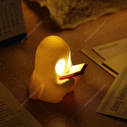 Halloween Ghost Night Light, Flameless LED Candle, 3V Button Battery, Cartoon Plastic Holiday Decoration - product view 2