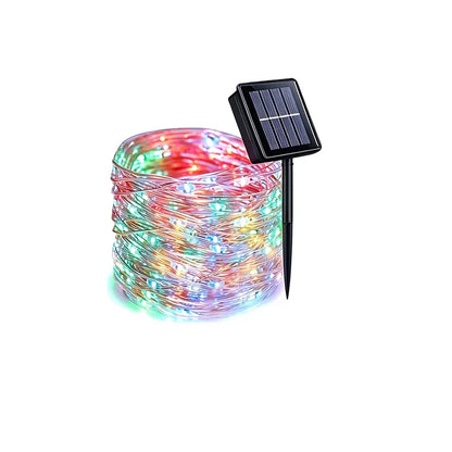 Solar String Lights, IP44 Waterproof LED Garland with 8 Lighting Modes, Warm White, White or RGB, 5–42 m Options - product view 1