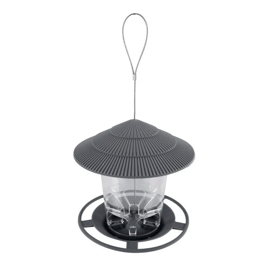 Gazebo Hanging Wild Bird Feeder, 2.6 lb Capacity, Twist-Lock Cover, Detachable Plastic Body with Rope Hook - product view 1