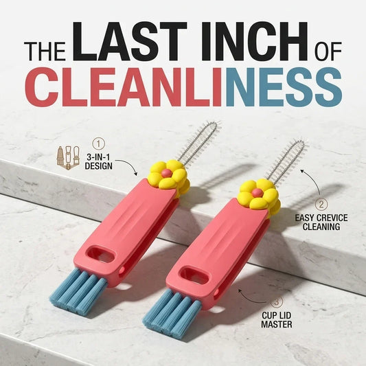 3 in 1 Cup Lid Cleaning Brush, crevice cleaning tool product view 1