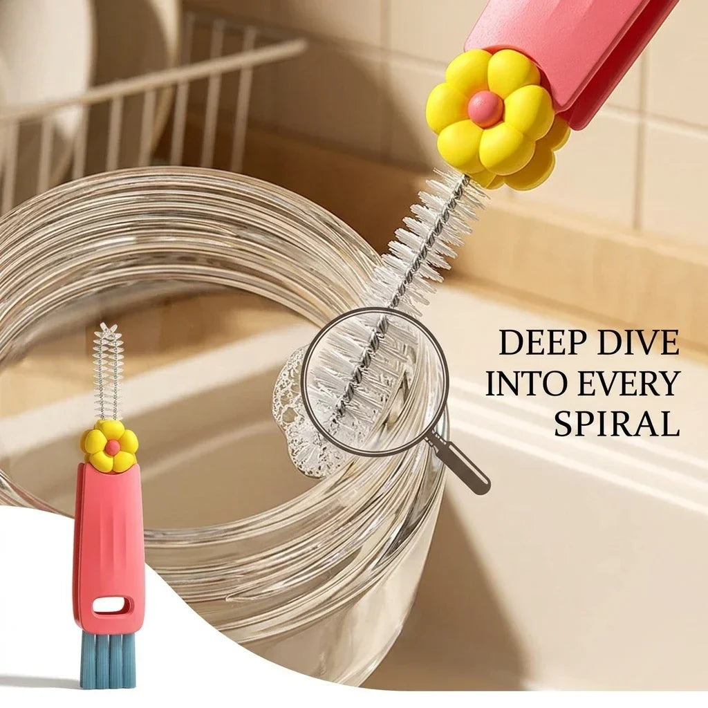 3 in 1 Cup Lid Cleaning Brush, crevice cleaning tool product view 2