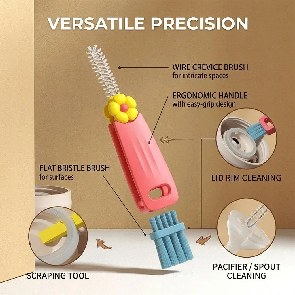3 in 1 Cup Lid Cleaning Brush, crevice cleaning tool product view 4