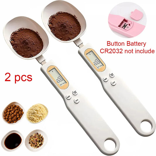 Digital Kitchen Scale Measuring Spoon, LCD Display, Battery Powered Plastic Food Scale for Coffee, Flour, Milk and Powder - product view 1