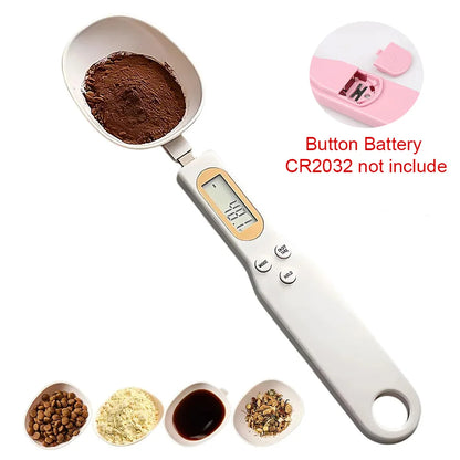 Digital Kitchen Scale Measuring Spoon, LCD Display, Battery Powered Plastic Food Scale for Coffee, Flour, Milk and Powder - product view 2