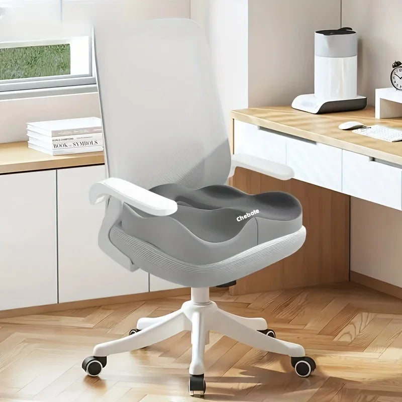 Memory Foam Seat Cushion, Square 100% Polyester Cover, Classic Solid Design for Supportive Everyday Seating, Light Grey Black or Green - product view 1