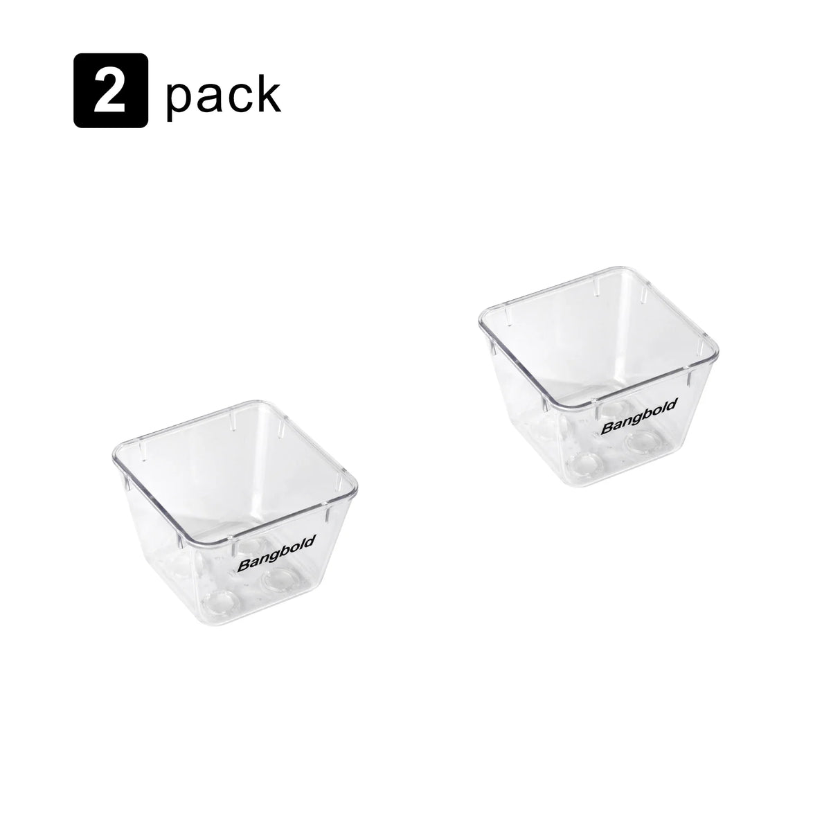 Plastic Drawer Organizer, Rectangular Modern Storage for Makeup, Kitchen Items and Sundries, Multiple Sizes and Pack Options - product view 1