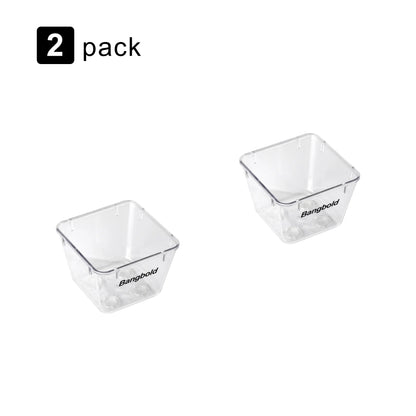 Plastic Drawer Organizer, Rectangular Modern Storage for Makeup, Kitchen Items and Sundries, Multiple Sizes and Pack Options - product view 1