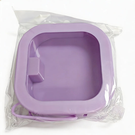 Portable Push-Open Jewelry Storage Box with Clear Window, Lanyard and Plastic Square Case for Earrings, Rings and Beads - product view 1