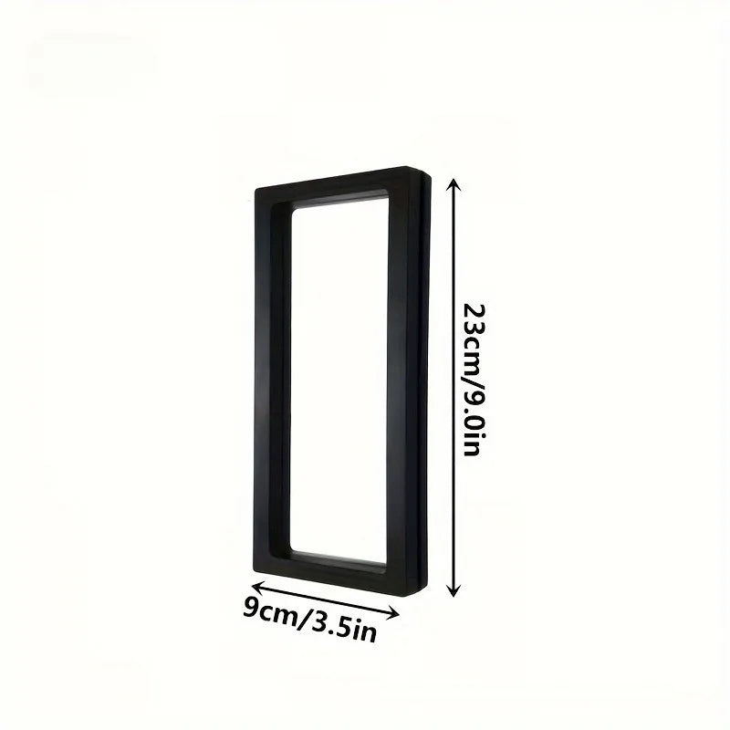 Rose Dried Flower Storage Photo Frame, Transparent Horizontal Plastic Shadow Box, Vintage Black Display Stand, 1pc or 3pcs - product view 4