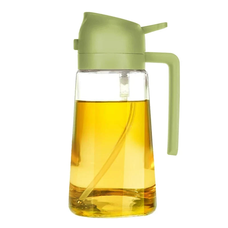 Glass Oil Spray Bottle, Dual-Use Spray and Pour Design, Manual Kitchen Dispenser for Air Fryer, Oven and Cooking - product view 2