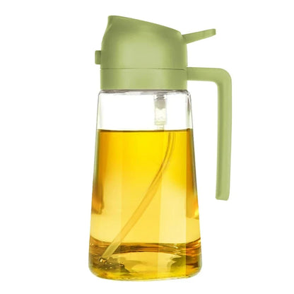 Glass Oil Spray Bottle, Dual-Use Spray and Pour Design, Manual Kitchen Dispenser for Air Fryer, Oven and Cooking - product view 2