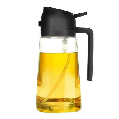 Glass Oil Spray Bottle, Dual-Use Spray and Pour Design, Manual Kitchen Dispenser for Air Fryer, Oven and Cooking - product view 3