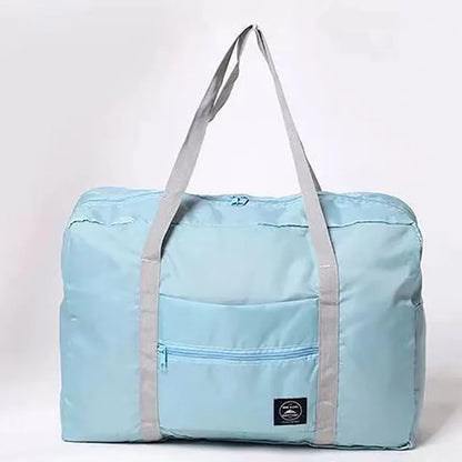 Foldable Travel Duffel Bag, Large-Capacity Weekender with Built-In Pouch, Front Zipper Pocket and Reinforced Handles - product view 1