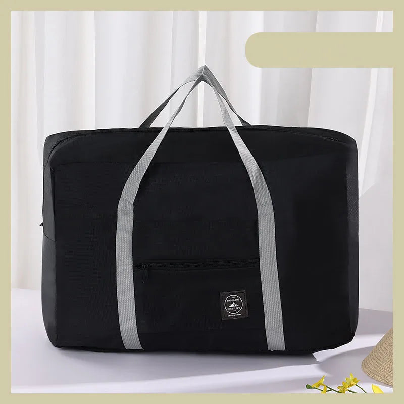 Foldable Travel Duffel Bag, Large-Capacity Weekender with Built-In Pouch, Front Zipper Pocket and Reinforced Handles - product view 2