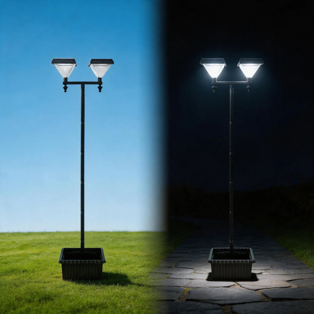 Solar Landscape Lighting, Outdoor Solar Street Lamp with Included Batteries for Garden, Yard, Patio and Pathway - product view 1