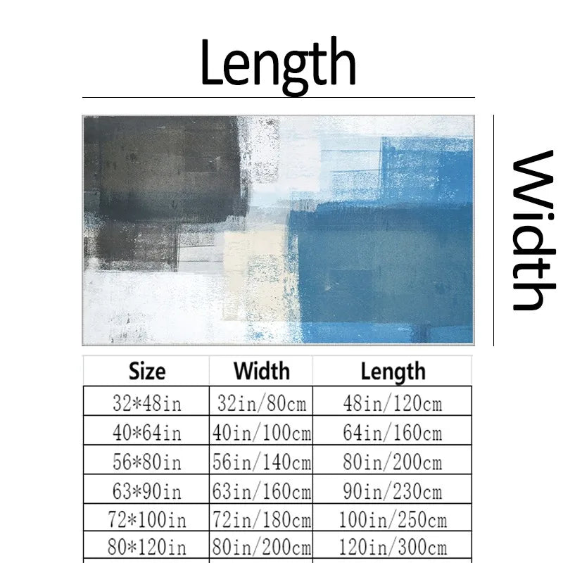 Abstract Geometric Striped Area Rug, Machine-Made 100% Polyester with Rubber Backing for Entryway, Bedroom or Living Room - product view 3