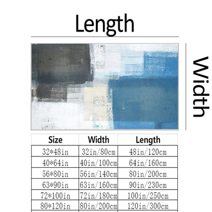 Abstract Geometric Striped Area Rug, Machine-Made 100% Polyester with Rubber Backing for Entryway, Bedroom or Living Room - product view 3