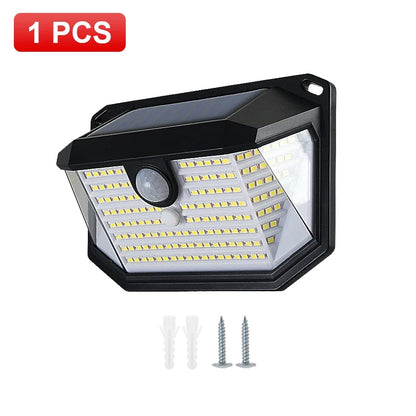 176-LED Solar Motion Sensor Light, Remote Control, 270° Illumination, 3 Modes and 4000mAh Battery - product view 1