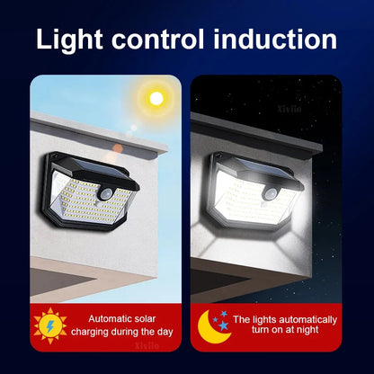 176-LED Solar Motion Sensor Light, Remote Control, 270° Illumination, 3 Modes and 4000mAh Battery - product view 6